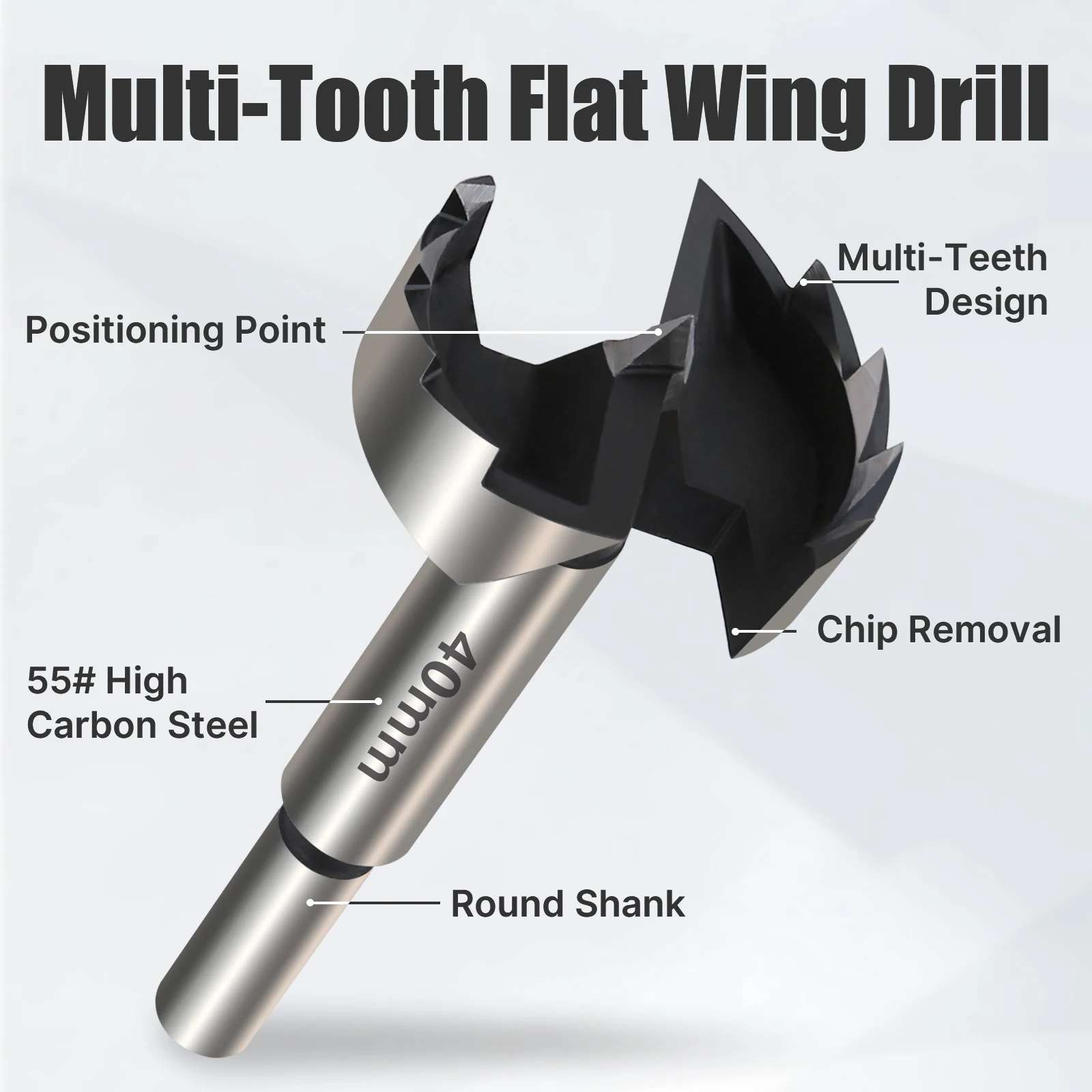 Versery 1Pc 6mm-100mm Forstner 목공 도구 구멍 톱 힌지 보링 드릴 비트 라운드 생크 고 탄소강 커터