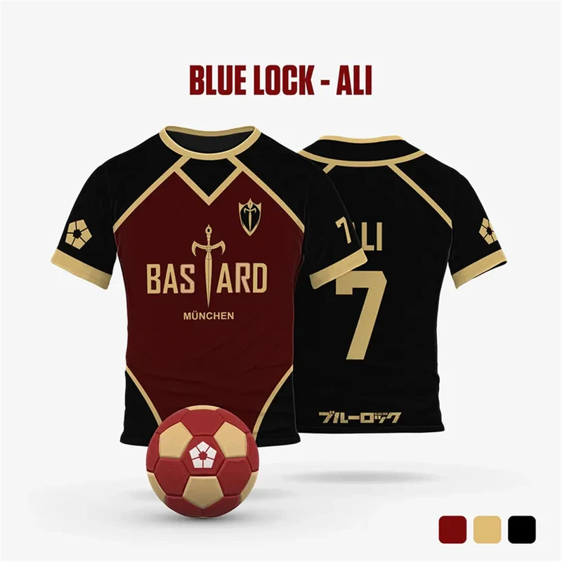 2025 Anime Blue Lock Yukimiya Jersey 3D 프린트 남성 스포츠 T 셔츠 패션 하라주쿠 만화 반팔 어린이 유니섹스 티 Y2k 탑스