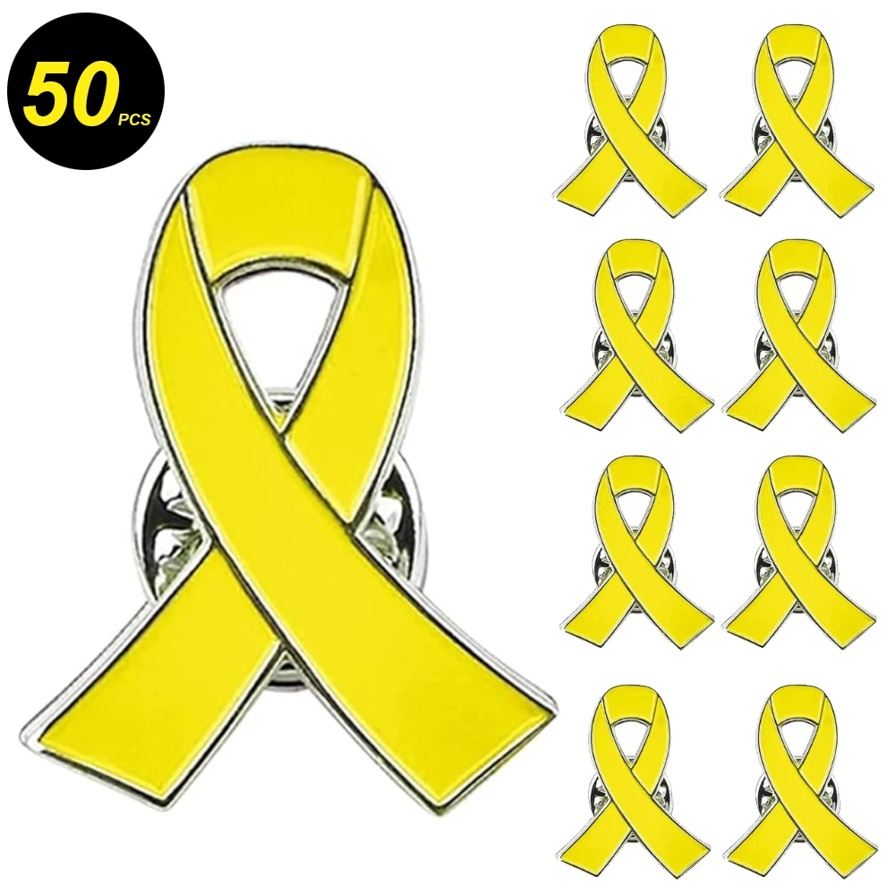 10/20/50pcs 노란색 리본 핀 안티 폭력 브로치 패션 스웨터 배낭 쥬얼리 액세서리 title=10/20/50pcs 노란색 리본 핀 안티 폭력 브로치 패션 스웨터 배낭 쥬얼리 액세서리 