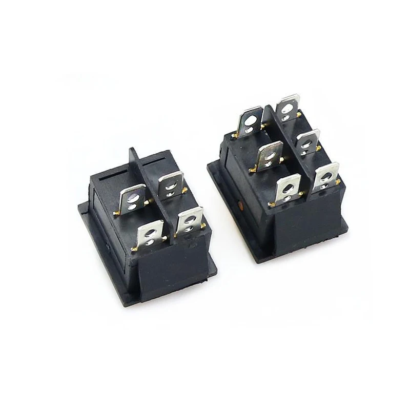 KCD4 로커 스위치 On Off 6 핀 Led 4 16A 250V 220V T85 20A 소형 6Pin 4Pin 빛 2 위치 220 230V 램프 10A 로켓