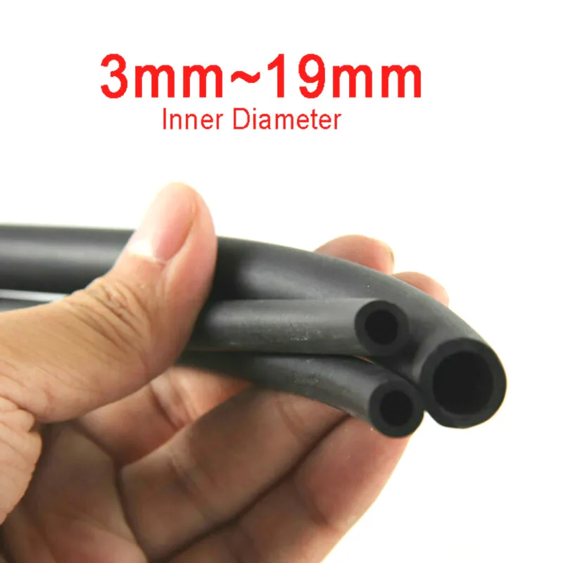 검정색 멀티 사이즈 3mm ~ 19mm 길이 1 미터/3 미터 가솔린 공급 파이프 기화기 호스 용 부드러운 니트릴 고무 호스