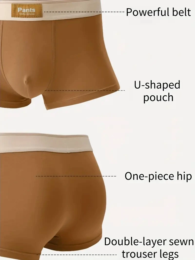 3pcs 남자 팬티 코튼 BoxerShorts 남자 속옷 망 복서 통기성 U 볼록한 남성 속옷 섹시한 트렁크