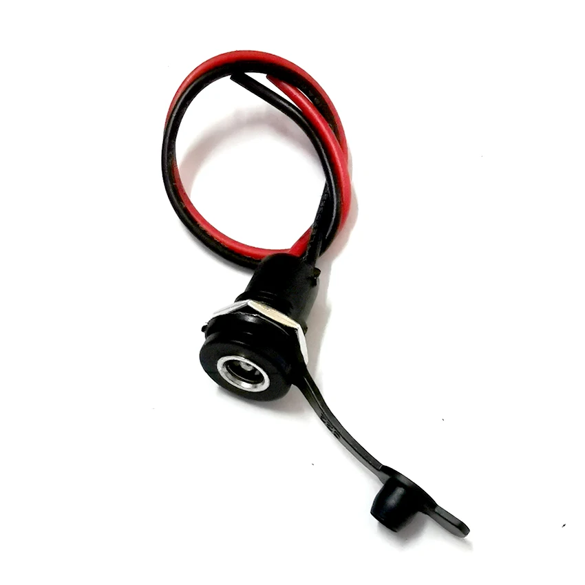 Diy dc 방수 잭 커넥터 용 배터리 DC 전원 플러그 커넥터 5.5X2.1mm 5.5X2.5mm 와이어 Turmera 포함