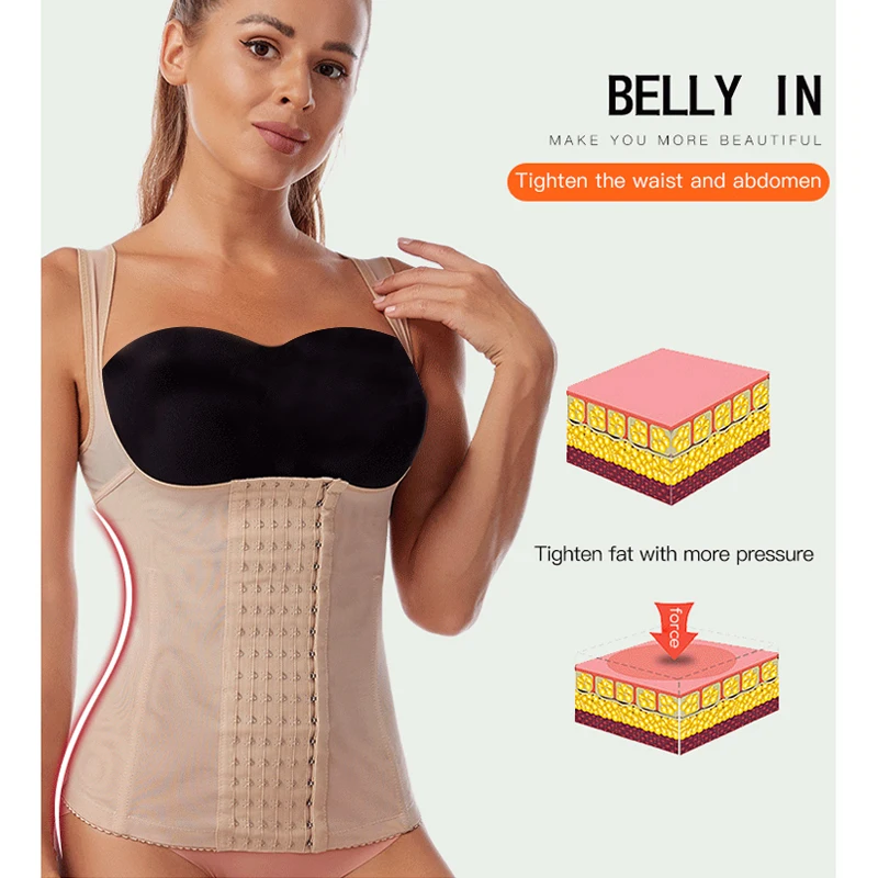 허리 코르셋 산후 칼집 배꼽 탑 트레이너 Shapewear 여성 슬리밍 칼집 여성 플랫 배꼽 허리 트레이너 바디 셰이퍼
