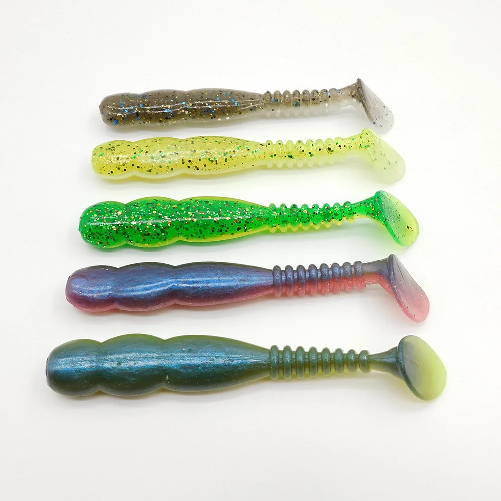 ESFISHING 인공 미끼 낚시 미끼 Rock Viber Shad 50mm 95mm 115mm 150mm Rock Shiner 소프트 미끼 Pesca 파이크 송어 낚시