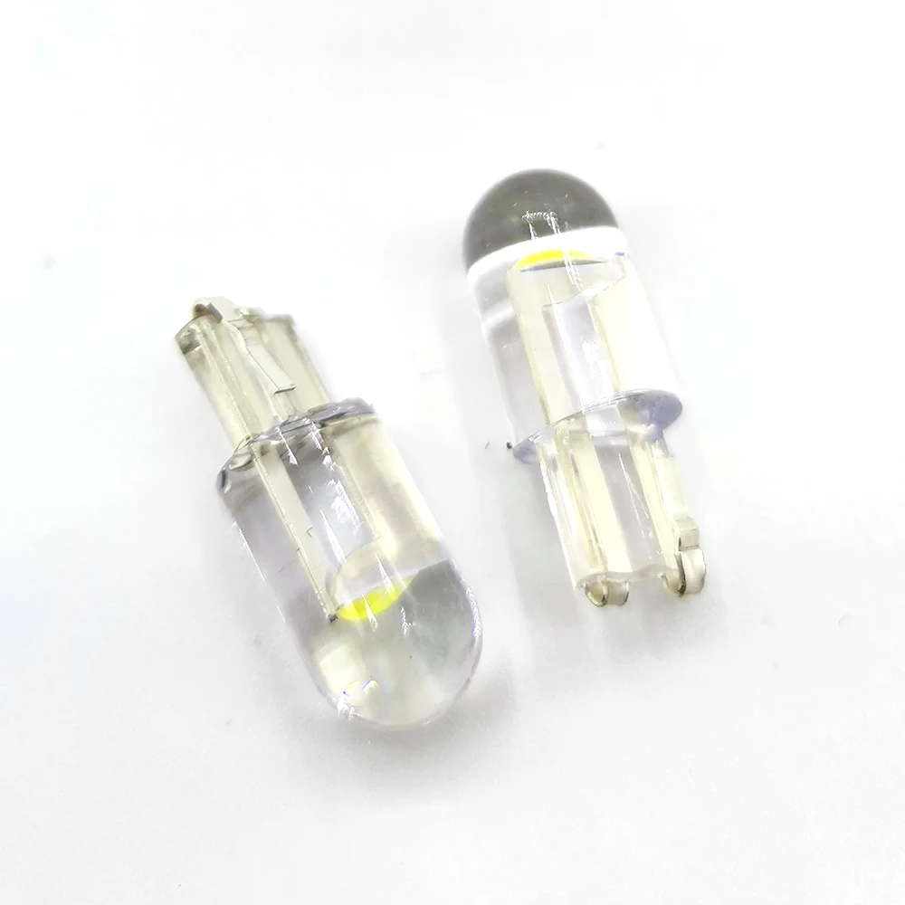 10x2021 최신 W5W Led T10 자동차 조명 COB 유리 6000K 흰색 자동차 자동차 번호판 램프 돔 읽기 DRL 전구 스타일 12V