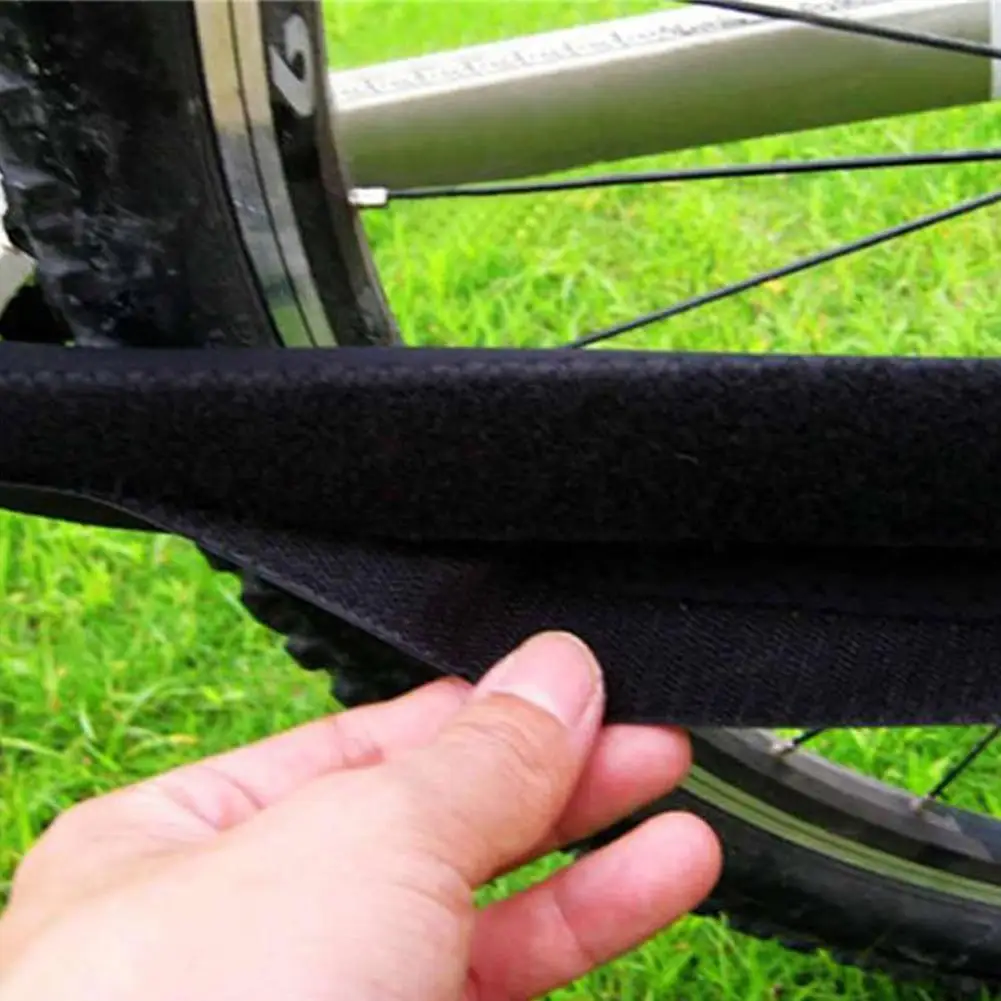 초경량 MTB 자전거 프레임 보호 보호대 체인, 리어 포크 가드 커버, 블랙, 1 개