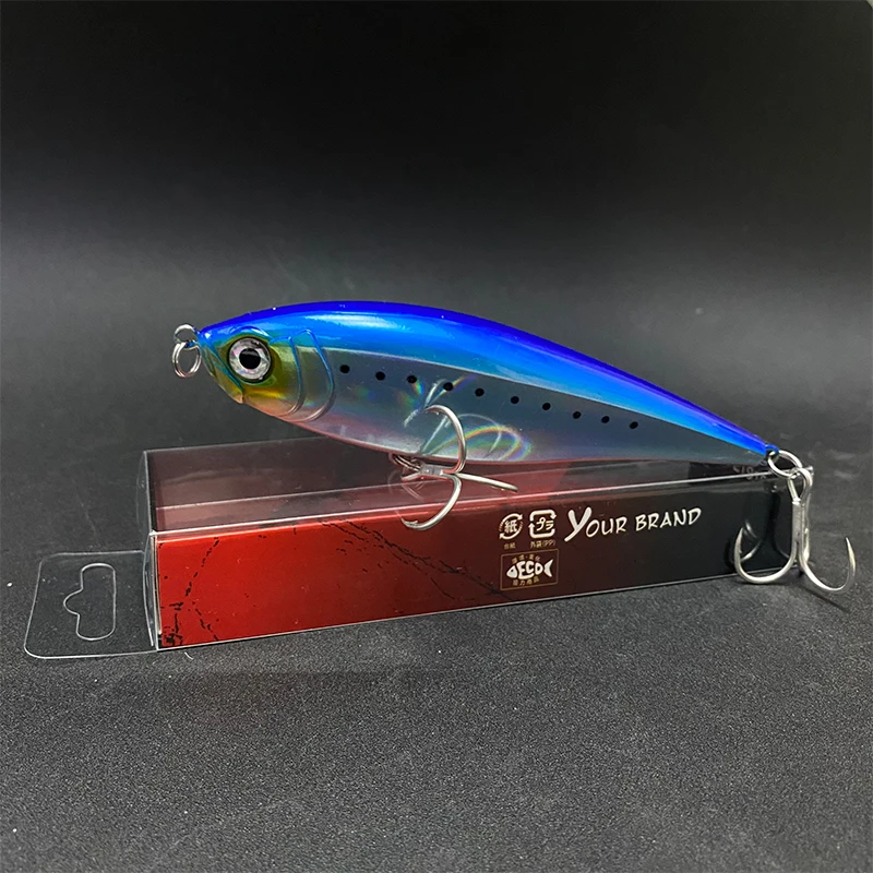 130mm 48g 연필 낚시는 바닷물 송어 Pesca 인공 Twitchbait Twitch 낚시 장비에 대한 3D 플로팅 Wobblers를 미끼