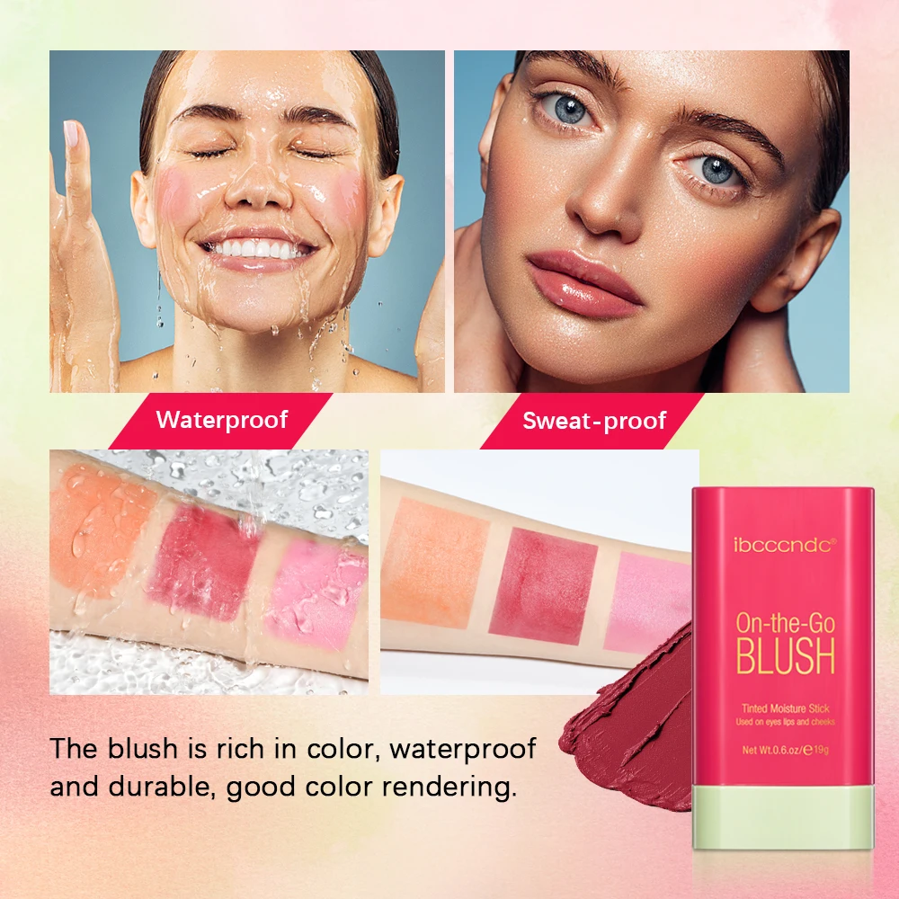 PixiBlush 화장품 블러시 메이크업 제품, 메이크업 블러셔 화장품, 핑크 블러시 바, 한국 팔레트, 오래 지속되는 매트 스틱