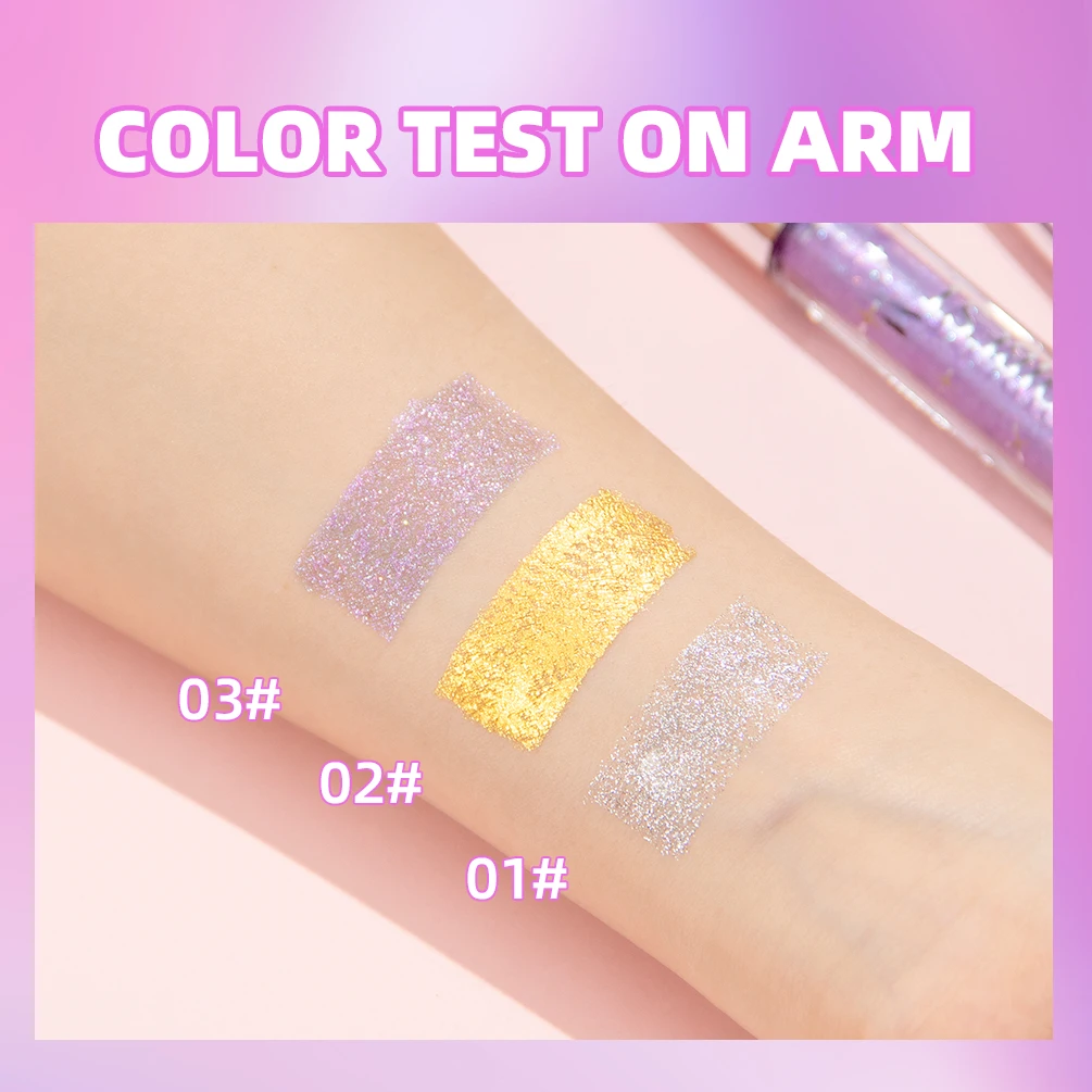 1 PC 다이아몬드 마스카라 샤이닝 갤럭시 스팽글 땀 방지 글리터 속눈썹 빠른 건조 지속 컬링 두꺼운 마스카라 쉬머 메이크업
