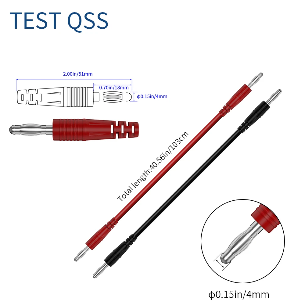 QSS 멀티미터 테스트 리드 키트 악어 클립이 포함된 디지털 전기 테스트 프로브 세트 테스트 핀셋 와이어 피어싱 백 프로브 핀