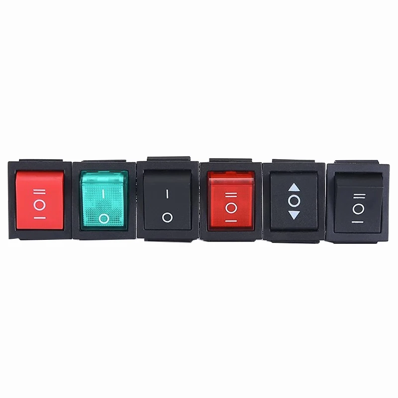 래칭 로커 스위치 전원 스위치 I/O 4 핀 6 핀(라이트 포함) 16A 250VAC 20A 125VAC KCD4 2/3 위치