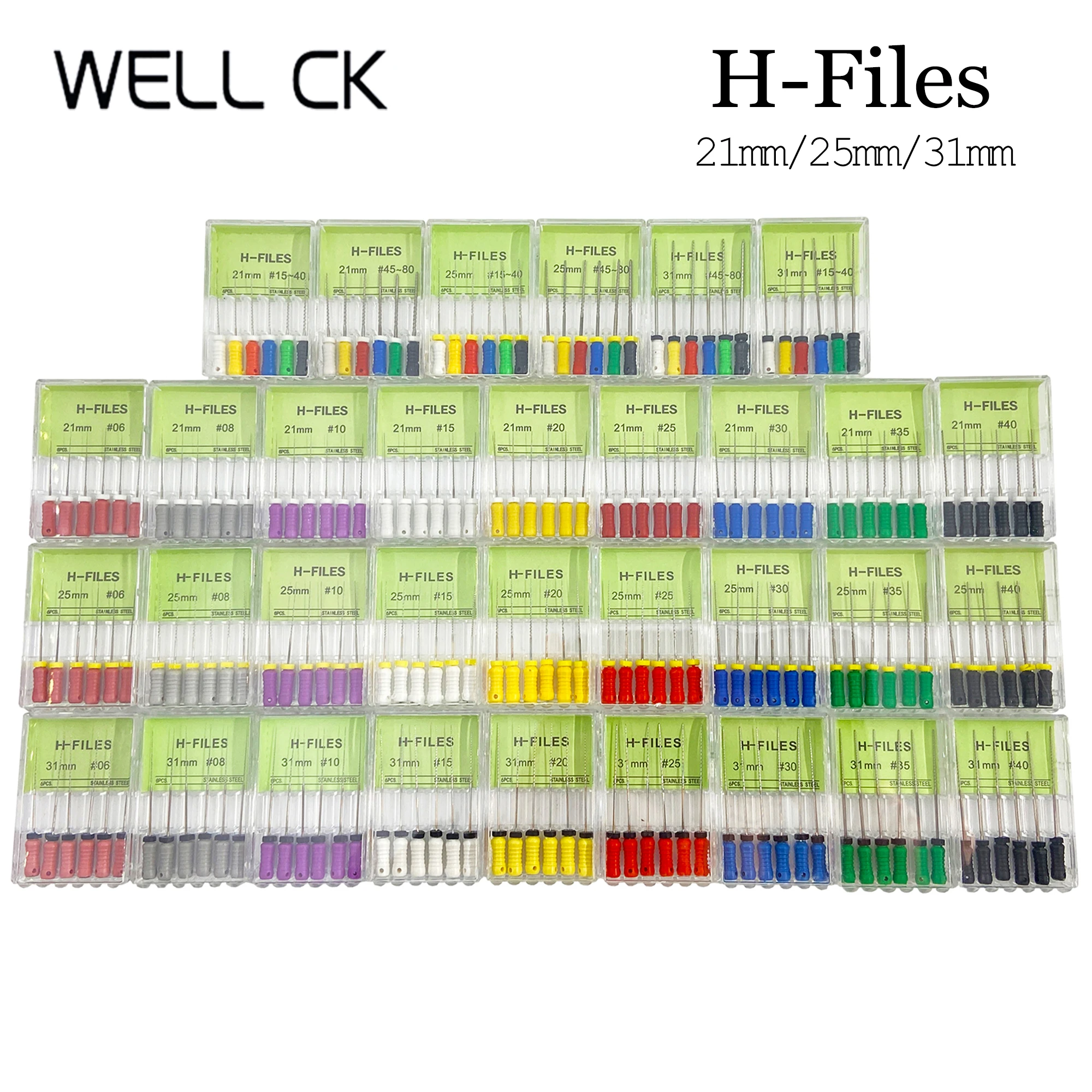 근관 엔도 H 파일 치과 도구, 스테인리스 스틸 근관 기기, 치과의사 치과 치료, 21mm, 25mm, 31mm title=근관 엔도 H 파일 치과 도구, 스테인리스 스틸 근관 기기, 치과의사 치과 치료, 21mm, 25mm, 31mm 