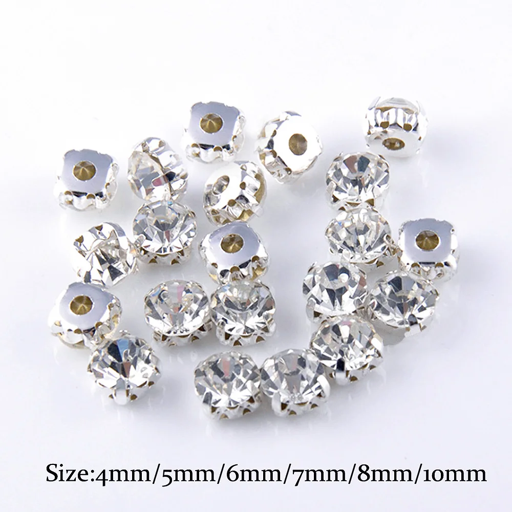SS12-SS40 크리스탈 유리 돌 실버 클로 컵 라인 석 Strass 돌과 크리스탈 의류에 대 한 라인 석 바느질 DIY 패브릭 title=SS12-SS40 크리스탈 유리 돌 실버 클로 컵 라인 석 Strass 돌과 크리스탈 의류에 대 한 라인 석 바느질 DIY 패브릭 