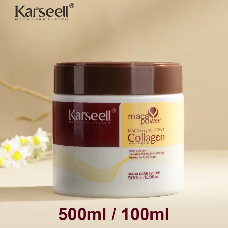 Karseell 콜라겐 헤어 트리트먼트 딥 리페어 컨디셔닝 아르간 오일 헤어 마스크 에센스 건조 손상된 모발 100ml/500ml title=Karseell 콜라겐 헤어 트리트먼트 딥 리페어 컨디셔닝 아르간 오일 헤어 마스크 에센스 건조 손상된 모발 100ml/500ml 