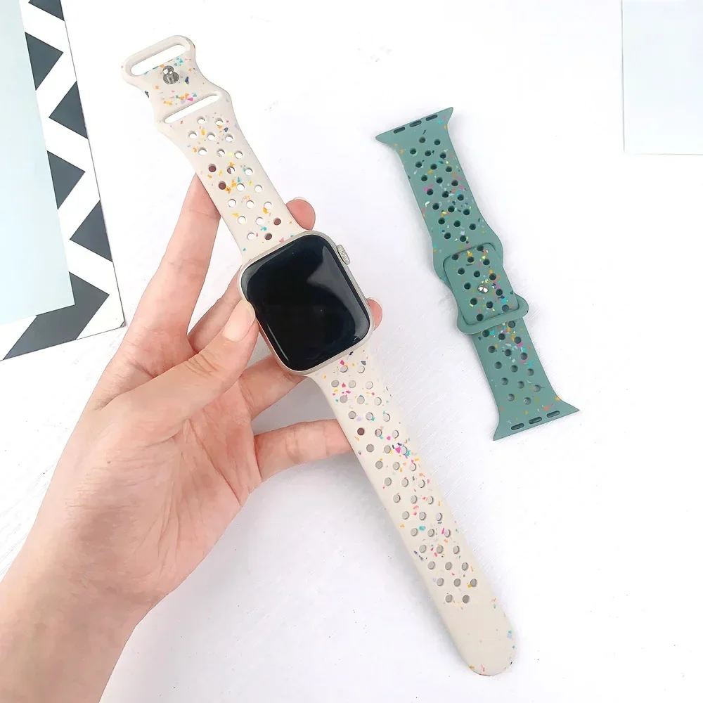 Apple Watch 밴드 울트라 2 용 실리콘 스트랩 49mm 46mm 42mm 45mm 44mm 40 41mm 투명 팔찌 IWatch 시리즈 S10 9 8 7 6 5 SE