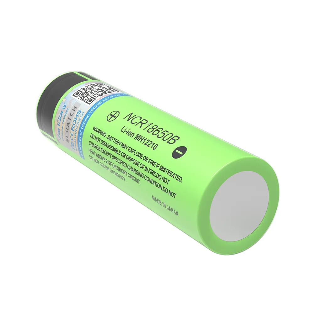 VariCore 새로운 NCR18650B 3.7v 3400mAh 18650 리튬 충전지(뾰족한 PCB 없음) 배터리 포함