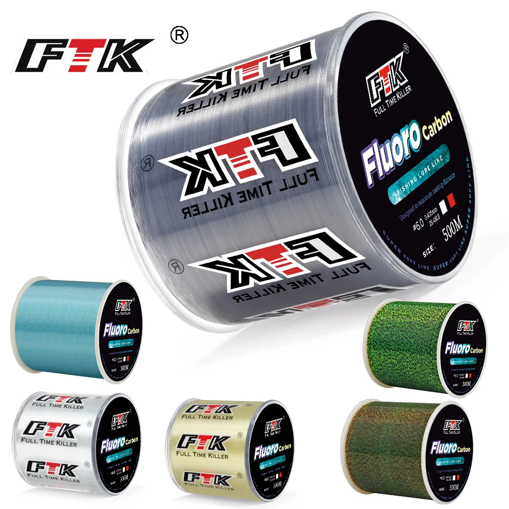 FTK 낚시 라인 탄소 섬유 코팅 플루오로카본 라인 300M/500M 0.14-0.5mm 4.13-34.32LB 웨어러블 액세서리 일본 title=FTK 낚시 라인 탄소 섬유 코팅 플루오로카본 라인 300M/500M 0.14-0.5mm 4.13-34.32LB 웨어러블 액세서리 일본 