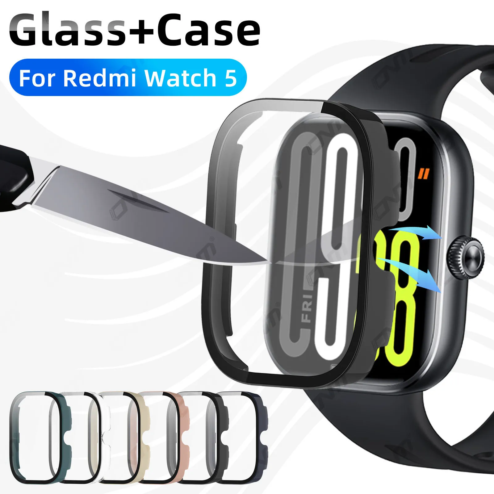 Xiaomi Redmi Watch 5 용 유리 + 케이스 Redmi Watch5 액세서리 용 강화 유리 화면 보호기 및 하드 PC 보호 범퍼 title=Xiaomi Redmi Watch 5 용 유리 + 케이스 Redmi Watch5 액세서리 용 강화 유리 화면 보호기 및 하드 PC 보호 범퍼 