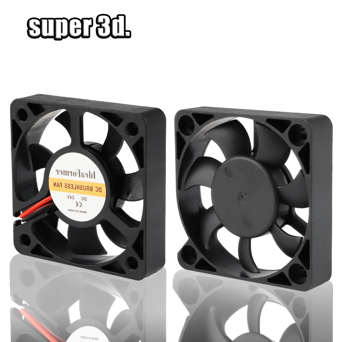 5015/4010/4020 12V 및 24V 냉각 터보 팬 브러시리스 3D 프린터 부품 압출기 DC 쿨러 송풍기 플라스틱 팬용 2Pin envio 무료