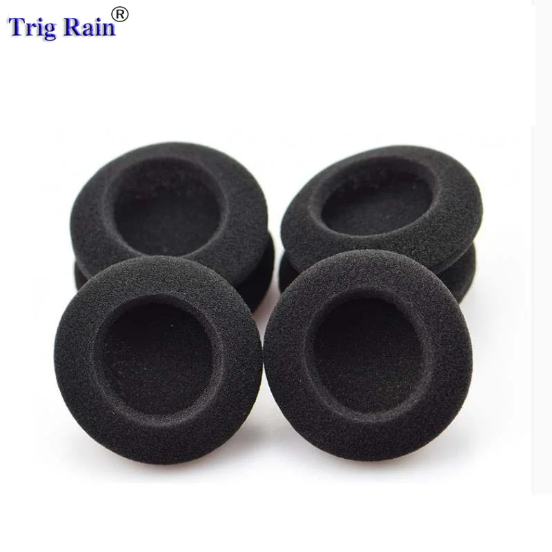 헤드폰용 두꺼운 폼 이어 패드, 스폰지 교체 쿠션 커버, 이어폰 케이스, 35mm, 40mm, 50mm, 55mm, 60mm, 70mm, 80mm