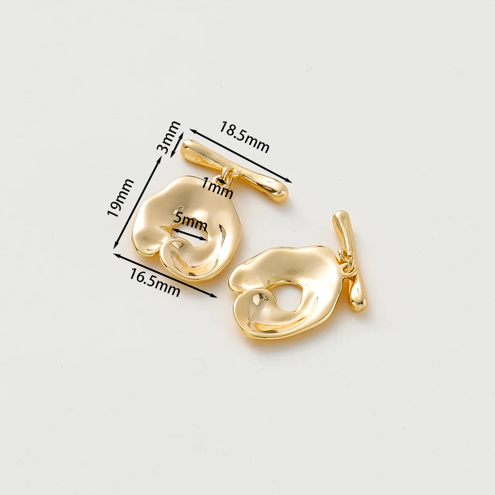 2-6 세트 14K/18K 골드 도금 황동 OT 걸쇠 토글 걸쇠 커넥터 DIY 팔찌 목걸이 쥬얼리 결과 액세서리 만들기