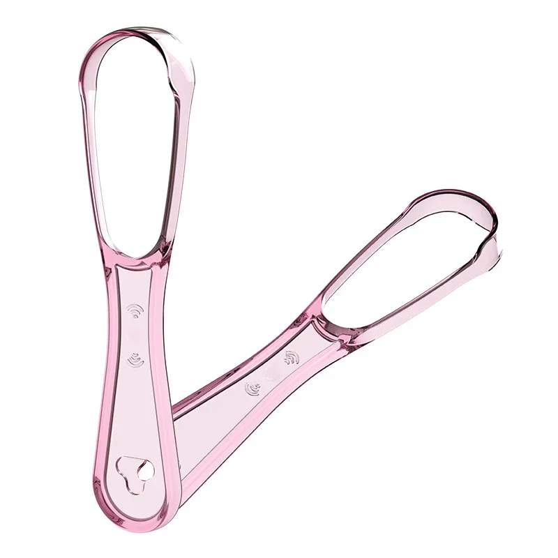 혀 클리너 1pcs 혀 클리너 혀 청소 스크레이퍼 재사용 가능한 구강 청소 스크레이퍼 여러 가지 빛깔의 구강 위생 관리 혀 브러쉬 도구