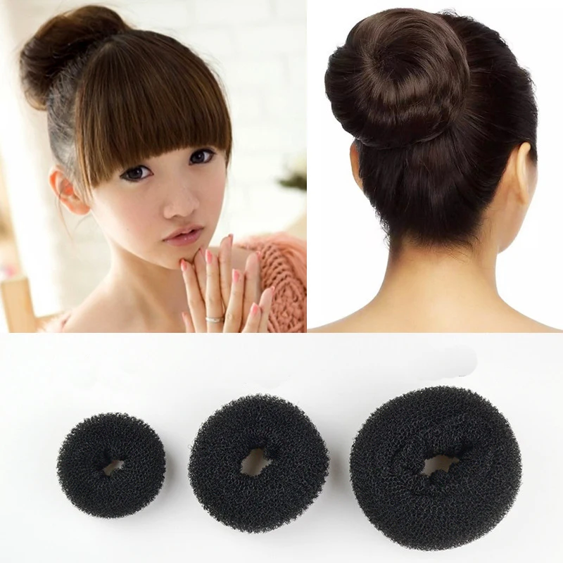 1Pc S M L 블랙/브라운/아이보리 매직 헤어 롤빵 메이커 헤어 도구 용 도넛 베이글 여성용 헤어핀 헤어 액세서리 스타일링 브레이드