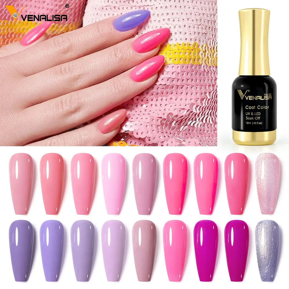 Venalisa 템퍼드 탑 코트 네일 페인트 젤 111 색상 플래티넘 젤 폴리쉬 네일 UV LED 젤 폴리쉬 네일 래커 바니시