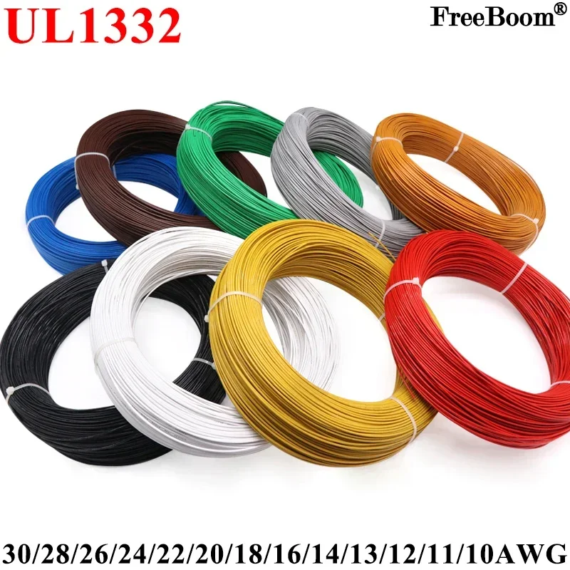 5M/10M UL1332 PTFE 와이어 30/28/26/24/22/20/18/16/14/13/12/10 AWG FEP 3D 프린터용 고온 전자 케이블 절연 title=5M/10M UL1332 PTFE 와이어 30/28/26/24/22/20/18/16/14/13/12/10 AWG FEP 3D 프린터용 고온 전자 케이블 절연 