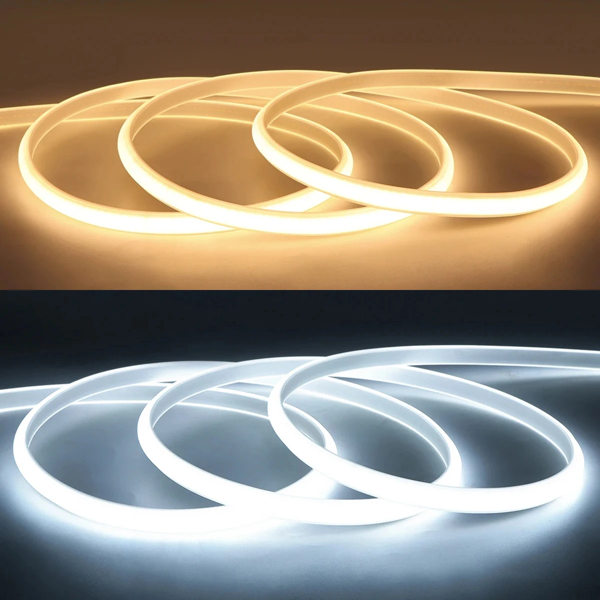 ON/OFF 스위치가있는 220V Led 스트립 방수 COB LED 스트립 220V 유연한 리본 룸 침실 주방 야외 정원 조명