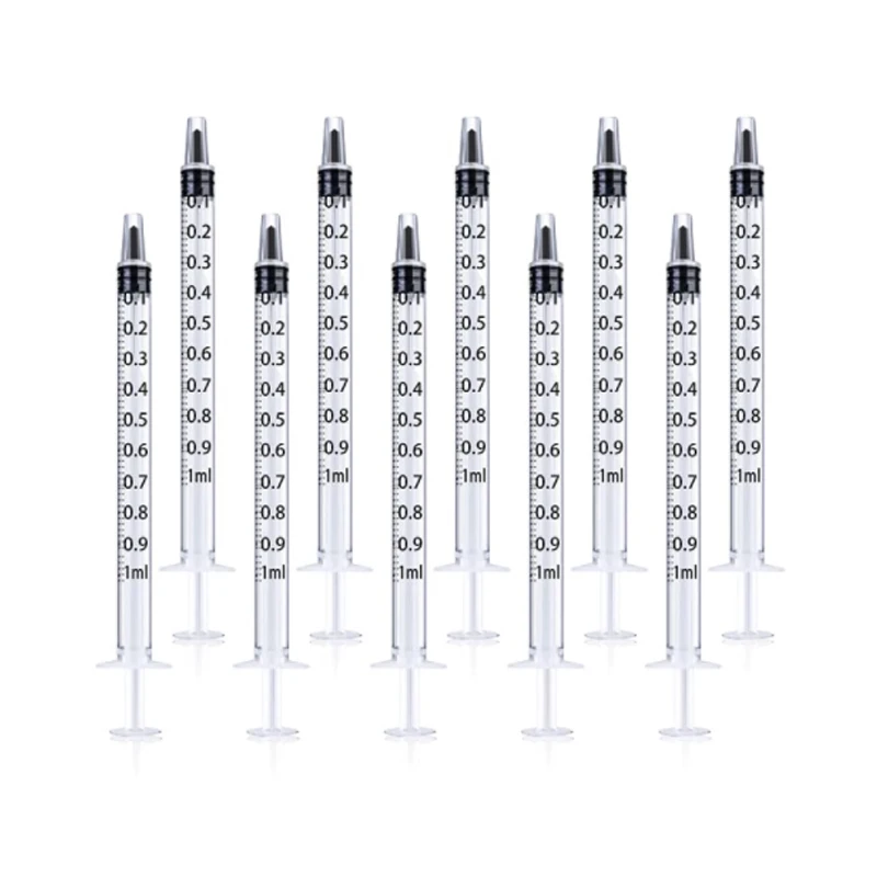 영양제 수경법 측정용 플라스틱 재사용 주사기, 주방 도구, 1ml-10ml, 2-20 개