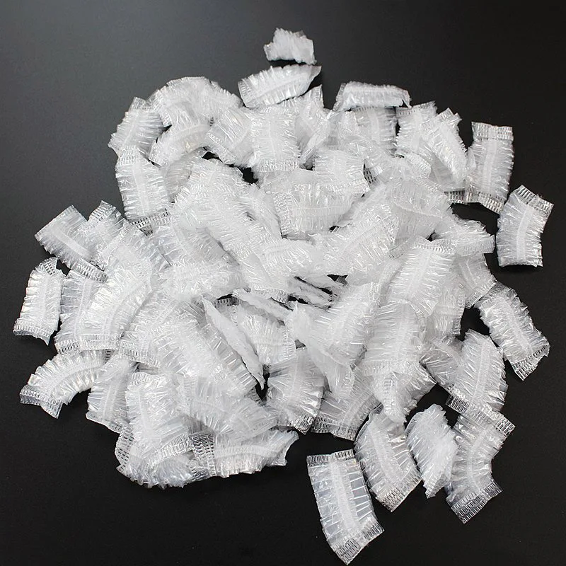 100Pcs 일회용 머리 염색 귀마개 방수 귀 덮개 베이킹 오일 워시 샤워 입욕 이발사 미용 청소 액세서리