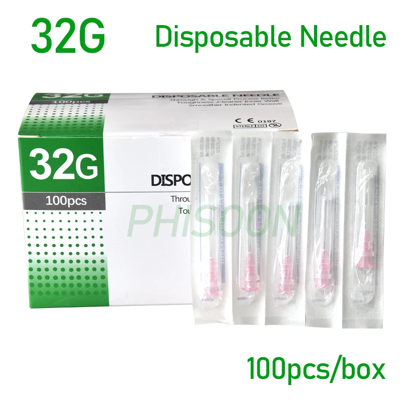 100pcs 무통 작은 바늘 무통 아름다움 초극세 32G * 4mm, 32G * 13mm 주사기 한국어 바늘 눈꺼풀 도구 title=100pcs 무통 작은 바늘 무통 아름다움 초극세 32G * 4mm, 32G * 13mm 주사기 한국어 바늘 눈꺼풀 도구 