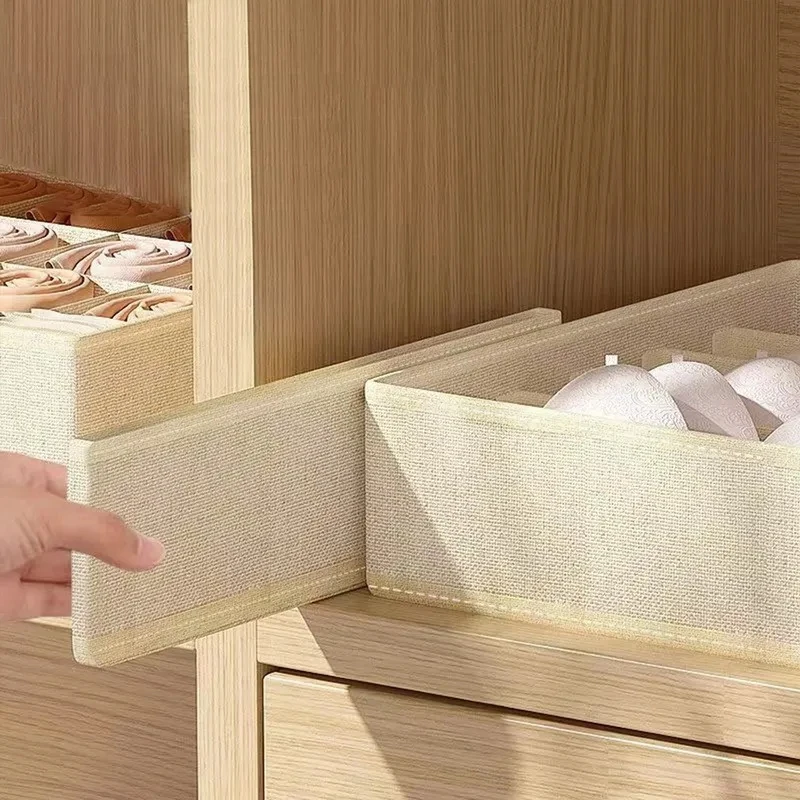 속옷 주최자 브래지어 보관 상자 팬티 양말 보관 상자 침실 옷장 의류 주최자 접이식 서랍 분리기 Cas