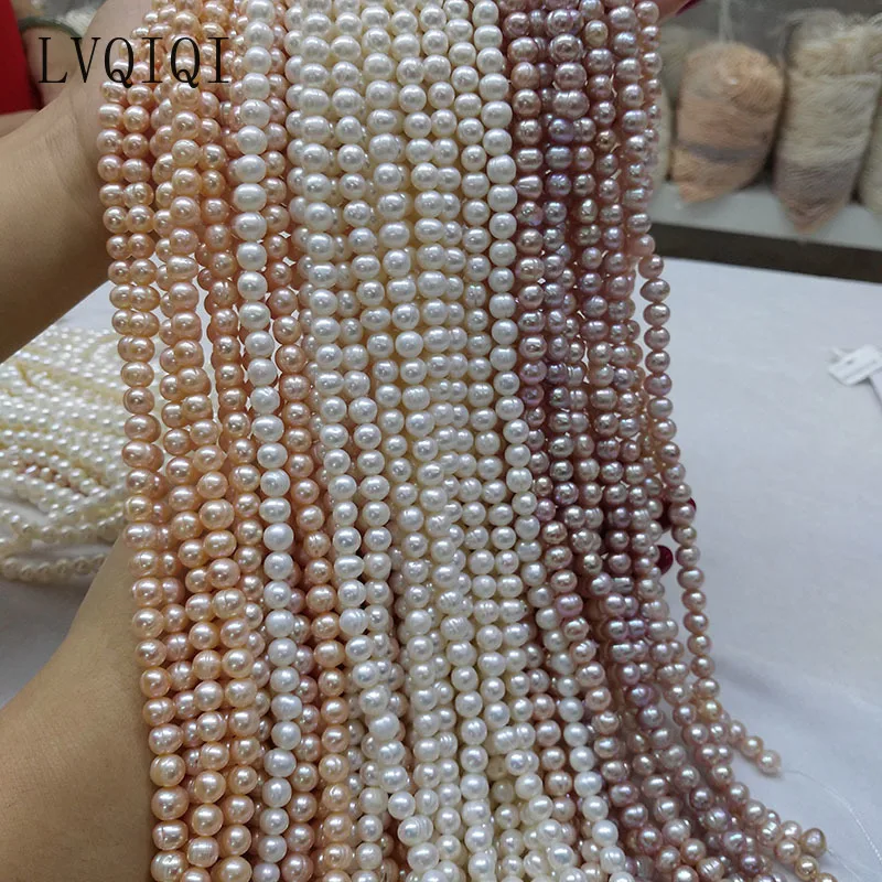 천연 담수 진주 비즈 DIY 여성 목걸이 팔찌 쥬얼리 만들기위한 고품질 36cm 펀치 라운드 느슨한 진주 구슬 title=천연 담수 진주 비즈 DIY 여성 목걸이 팔찌 쥬얼리 만들기위한 고품질 36cm 펀치 라운드 느슨한 진주 구슬 