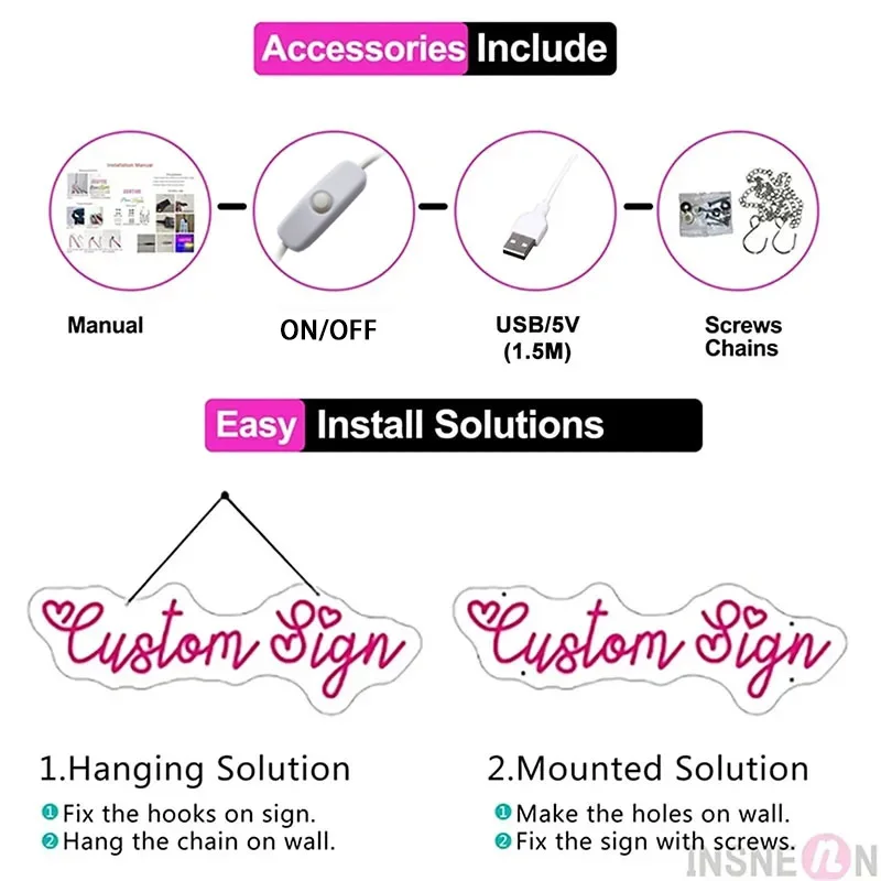 사용자 정의 네온 사인 Led 이름 빛 어린이 이름 사용자 정의 표지판 벽 장식 침실 장식에 대 한 10 대 선물 Led 네온 사인 개인화