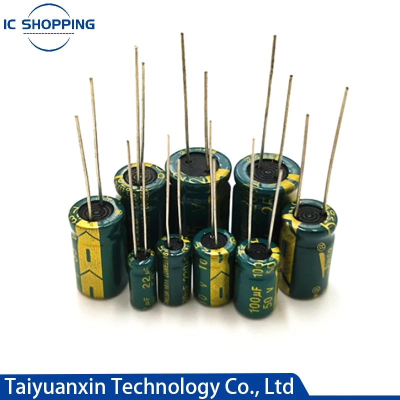 고주파 저저항 알루미늄 커패시터, 10V 16V 25V 35V 50V 63V 100V 400V 450V 100 220 330 1000 2200 3300 4700 6800UF