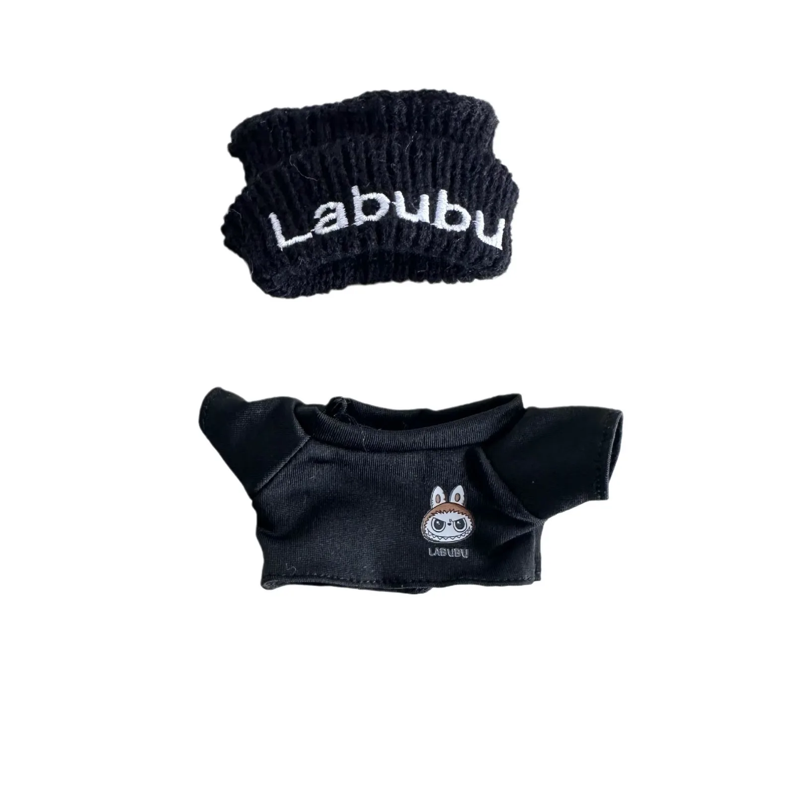 17cm Labubu I II 귀여운 봉제 인형의 옷 아이돌 인형 앉아 파티 크리스마스 의류 스웨터 액세서리 한국 Kpop Exo