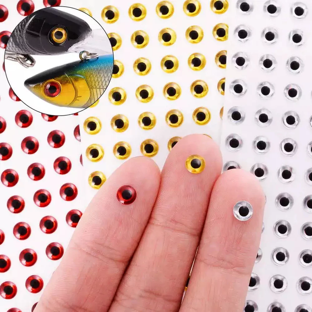 시뮬레이션 플라이 낚시 미노우 인공 물고기 DIY 눈 낚시 태클, 홀로그램 3D, 3mm, 4mm, 5mm, 6mm, 100 개/로트 title=시뮬레이션 플라이 낚시 미노우 인공 물고기 DIY 눈 낚시 태클, 홀로그램 3D, 3mm, 4mm, 5mm, 6mm, 100 개/로트 