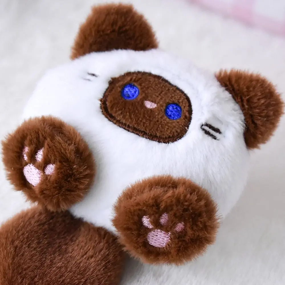 귀여운 부드러운 박제 동물 작은 고양이 키 체인 봉제 가방, 자동차 펜던트 키 체인, DIY 장신구, 어린이 박제 동물 장난감