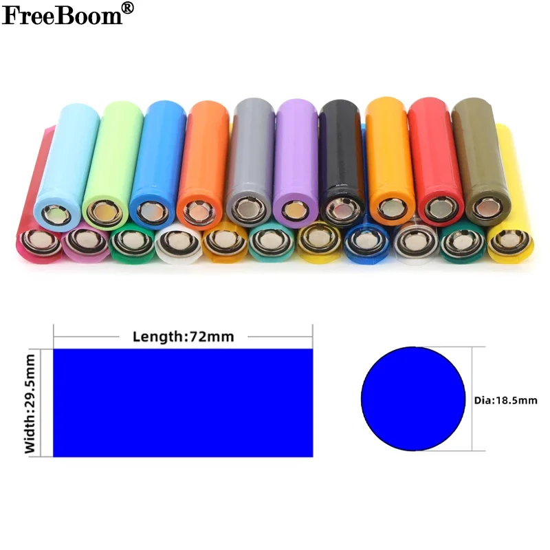 20/100/500pcs 18650 Lipo 배터리 랩 ​​PVC 열 수축 튜브 프리컷 폭 29.5mm x 72mm 절연 필름 보호 케이스 팩 슬리브 title=20/100/500pcs 18650 Lipo 배터리 랩 ​​PVC 열 수축 튜브 프리컷 폭 29.5mm x 72mm 절연 필름 보호 케이스 팩 슬리브 