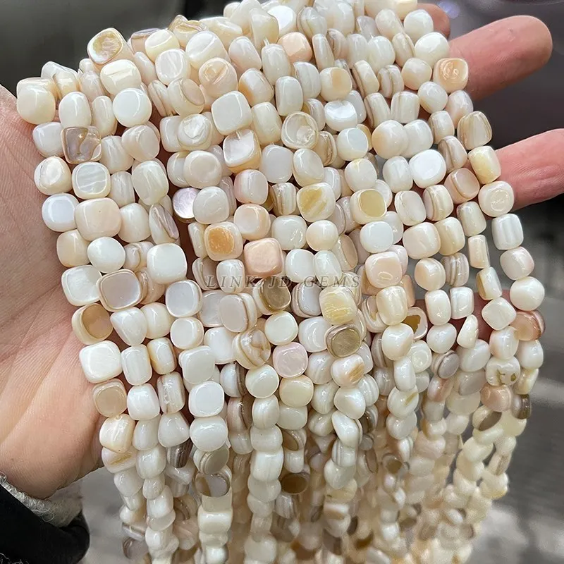자연 쉘 비즈 불규칙한 모양 부드러운 비즈 쥬얼리 만들기위한 느슨한 스페이서 비드 Diy 귀걸이 목걸이 액세서리 결과