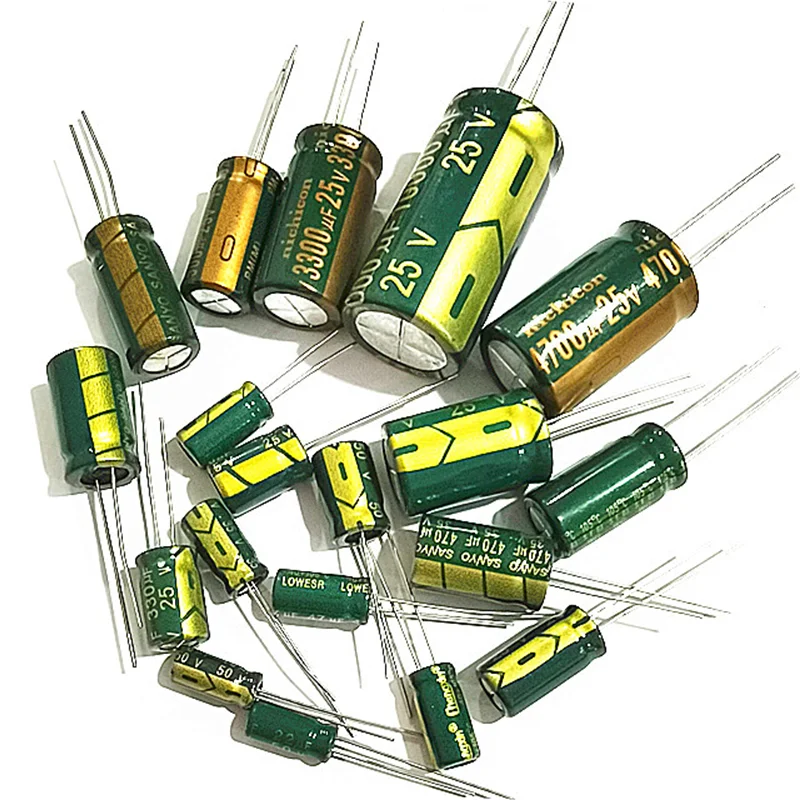 고주파 저저항 알루미늄 커패시터, 10V 16V 25V 35V 50V 63V 100V 400V 450V 100 220 330 1000 2200 3300 4700 6800UF