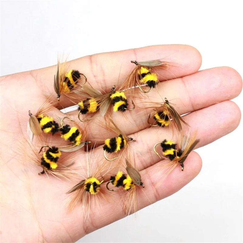 2pcs 인공 곤충 잉어 플라이 낚시 미끼 Fishhook 15mm 꿀벌 송어 Wobbler 미끼 스피너 Peche 액세서리 title=2pcs 인공 곤충 잉어 플라이 낚시 미끼 Fishhook 15mm 꿀벌 송어 Wobbler 미끼 스피너 Peche 액세서리 