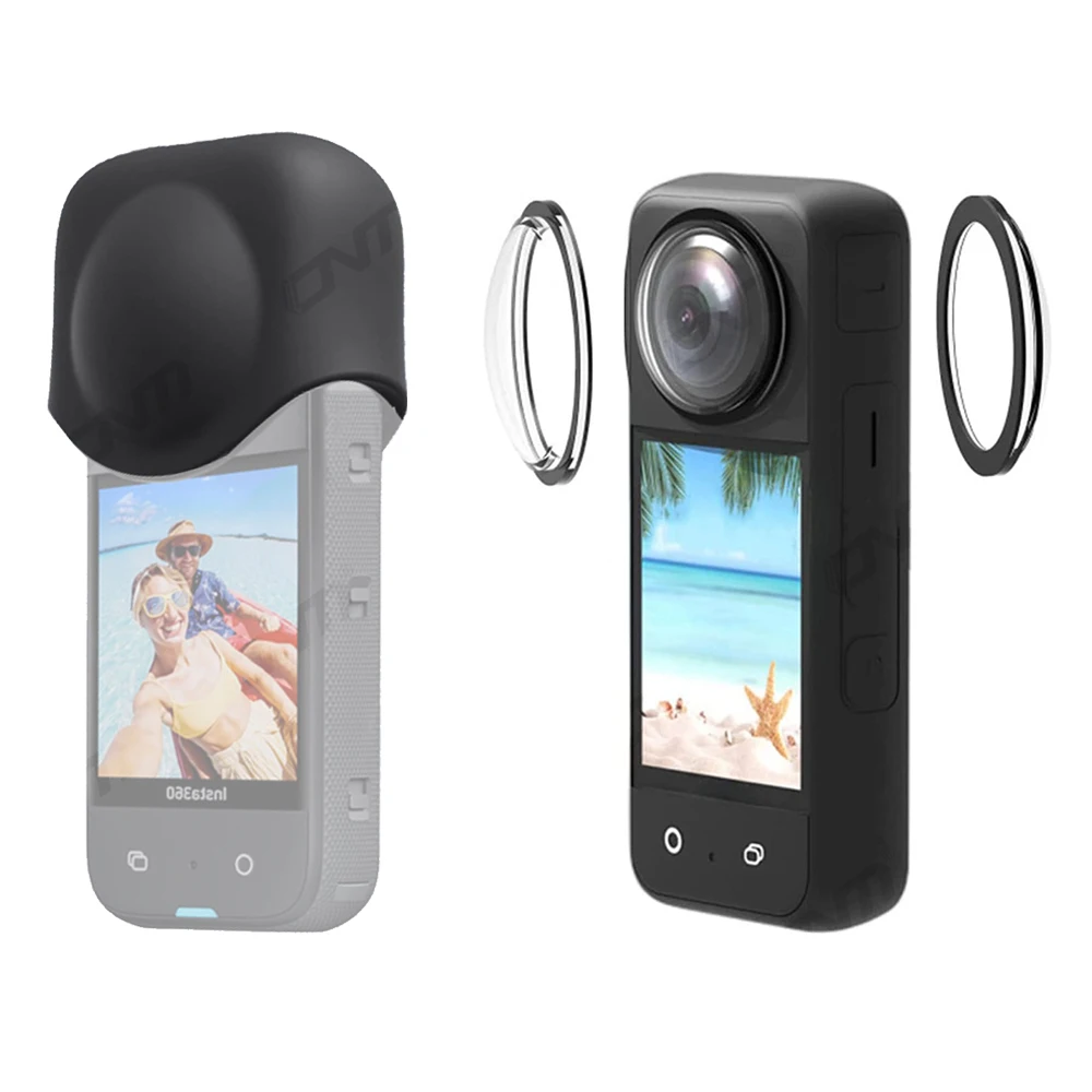 Insta360 X3 렌즈 캡 프로텍터 보호 프레임 렌즈 가드, Insta 360 X3 카메라 프로텍터 세트, 스크래치 방지 액세서리