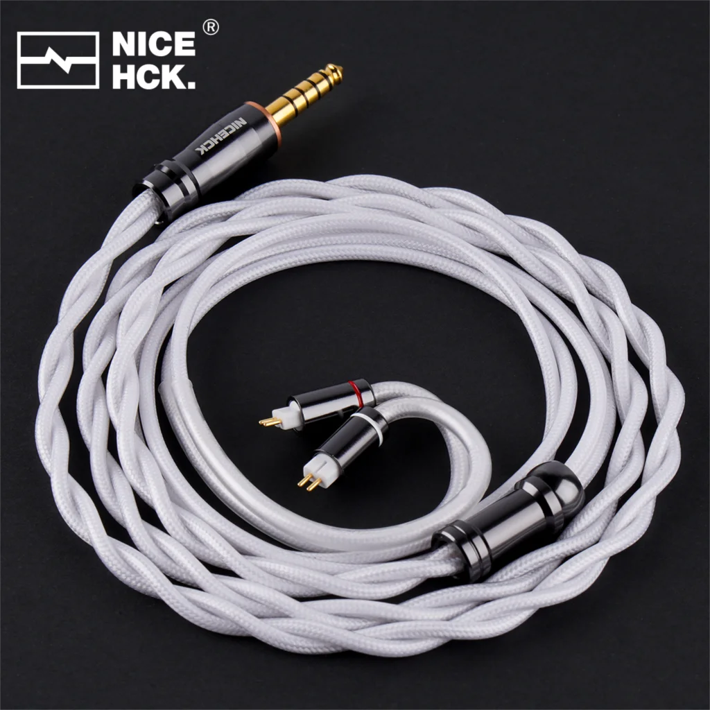 NICEHCK SnowWings HiFi 이어폰 업그레이드 케이블 DaVinci Delci Explorer 4U 용 24K 실제 금도금 이중층 도금 와이어 title=NICEHCK SnowWings HiFi 이어폰 업그레이드 케이블 DaVinci Delci Explorer 4U 용 24K 실제 금도금 이중층 도금 와이어 