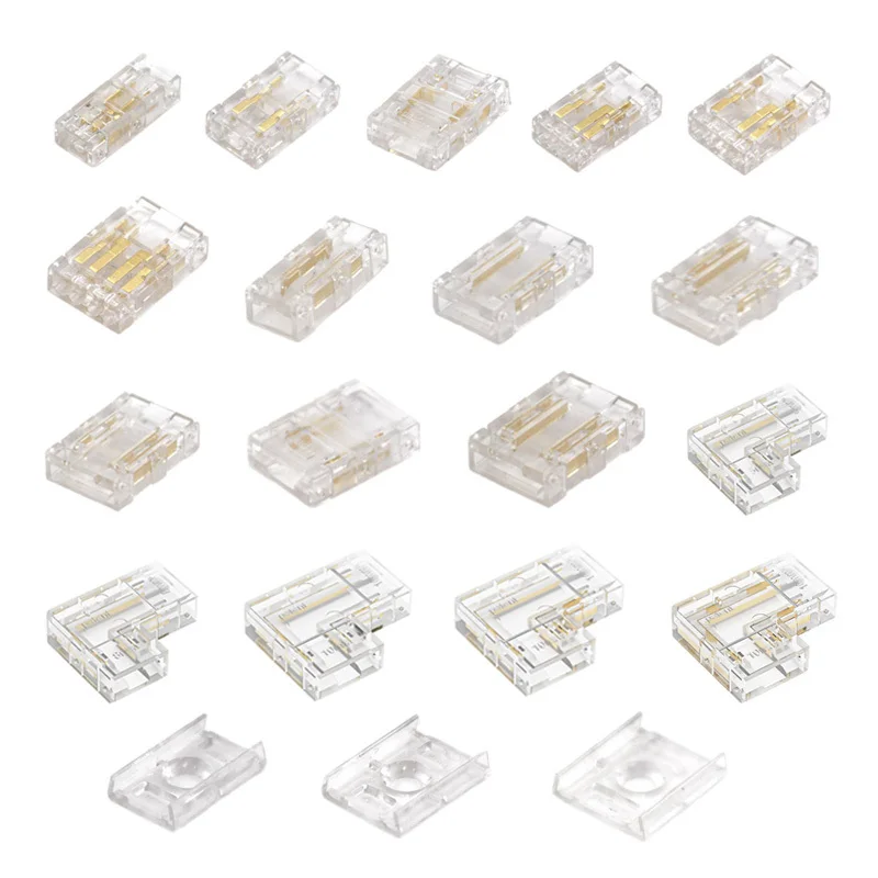 COB LED 와이어 커넥터, 무납땜 미니 버클, FCOB RGB CCT LED 스트립 조명, 어두운 영역 커넥터 없음, 5mm, 8mm, 10mm 연결, 2 핀, 3 핀, 4 핀 title=COB LED 와이어 커넥터, 무납땜 미니 버클, FCOB RGB CCT LED 스트립 조명, 어두운 영역 커넥터 없음, 5mm, 8mm, 10mm 연결, 2 핀, 3 핀, 4 핀 