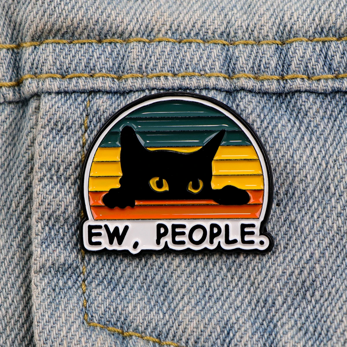 EW, PEOPLE 에나멜 핀 재미 있은 냉소적 인 따옴표 배지 여성용 배낭 브로치 남성용 옷깃 핀 코스프레 액세서리 장난감 선물