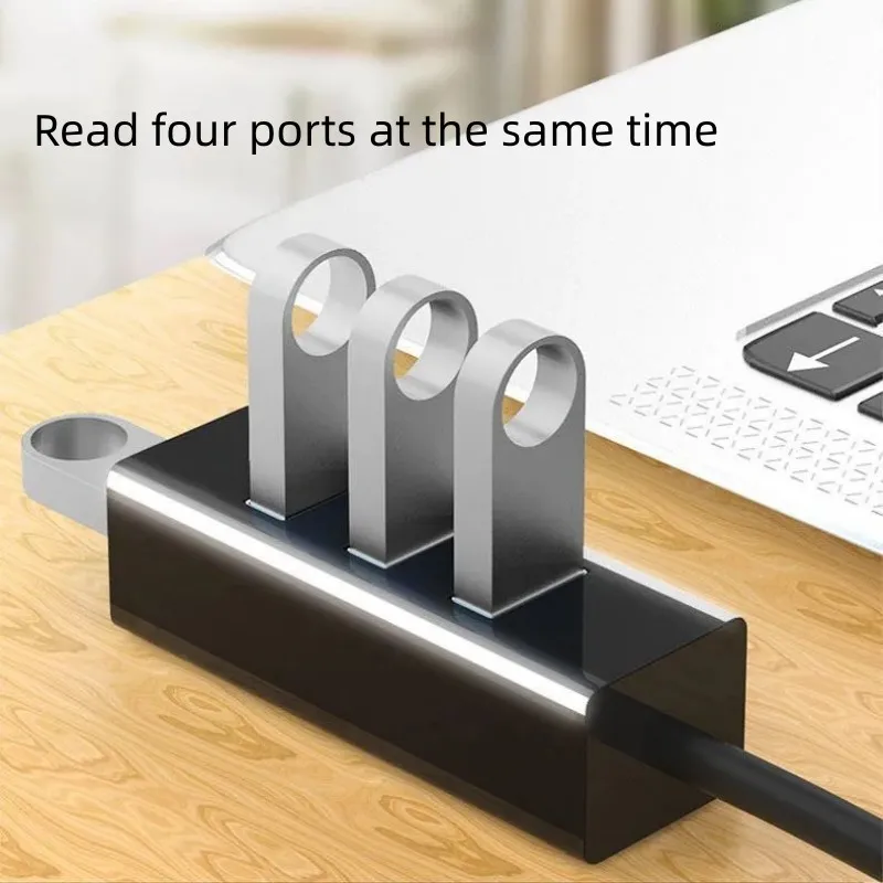 휴대용 4 포트 USB 3.0 허브 고속 USB 케이블 분배기 충전기 연장 케이블 USB 분배기 어댑터 OTG 전화 PC 30/120cm
